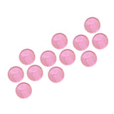 Maxbell 12 Piece Round Box Jewelry Earring Ear Studs Weddings Birthday Gift Pink