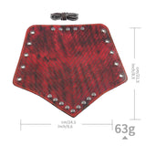 Maxbell Punk Mens Leather Wrist Bracer Guards Arm Protector Halloween Cosplay Red