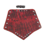 Maxbell Punk Mens Leather Wrist Bracer Guards Arm Protector Halloween Cosplay Red