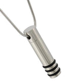 Maxbell Cylinder Shape Stainless Steel Cremation Ashes Urn Pendant Keepsake