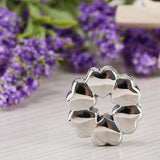 Maxbell Stainless Steel 6 Hearts Design Ash Urn Pendant Memorial Cremation Jewelry