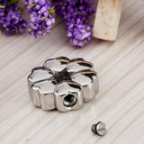 Maxbell Stainless Steel 6 Hearts Design Ash Urn Pendant Memorial Cremation Jewelry