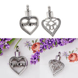 Maxbell Hollow Heart Urn Pendant Memorial Urn Keepsake Cremation Ash Holder Mom