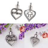 Maxbell Hollow Heart Urn Pendant Memorial Urn Keepsake Cremation Ash Holder Mom