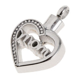 Maxbell Hollow Heart Urn Pendant Memorial Urn Keepsake Cremation Ash Holder Mom