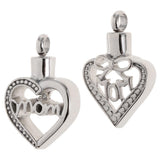 Maxbell Hollow Heart Urn Pendant Memorial Urn Keepsake Cremation Ash Holder Mom