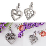 Maxbell Hollow Heart Urn Pendant Memorial Urn Keepsake Cremation Ash Holder Mom