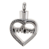 Maxbell Hollow Heart Urn Pendant Memorial Urn Keepsake Cremation Ash Holder Mom