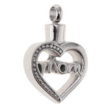 Maxbell Hollow Heart Urn Pendant Memorial Urn Keepsake Cremation Ash Holder Mom