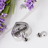 Maxbell Hollow Heart Urn Pendant Memorial Urn Keepsake Cremation Ash Holder Mom