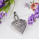 Maxbell Hollow Heart Urn Pendant Memorial Urn Keepsake Cremation Ash Holder Bowknot