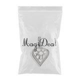 Maxbell Hollow Heart Urn Pendant Memorial Urn Keepsake Cremation Ash Holder Bowknot