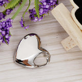 Maxbell Stainless Steel Glossy Silver Love Heart Cremation Keepsake Urn Pendant