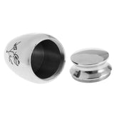 Maxbell Stainless Steel Urn Jar Funeral Cremation Container Rose Flower Pattern