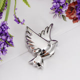 Maxbell Stainless Steel Pigeon Bird Shape Ash Urn Pendant Memorial Cremation Jewelry