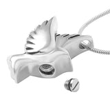 Maxbell Stainless Steel Pigeon Bird Shape Ash Urn Pendant Memorial Cremation Jewelry