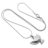 Maxbell Stainless Steel Pigeon Bird Shape Ash Urn Pendant Memorial Cremation Jewelry