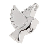 Maxbell Stainless Steel Pigeon Bird Shape Ash Urn Pendant Memorial Cremation Jewelry