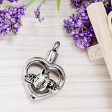 Maxbell Lovely Puppy Dog Heart Urn Pendant Memorial Keepsake Cremation Ashes Locket