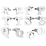 Maxbell Brass Men Cuff Link Initial Personalized Capital Alphabet Letter Cufflinks T