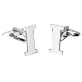 Maxbell Men's Cuff Links Initial Personalized Capital Alphabet Letters Cufflinks I