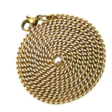 Maxbell Women Men Stainless Steel Hip Hop Cuban Curb Link Chain Necklace 60cm Gold