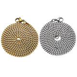 Maxbell Women Men Stainless Steel Hip Hop Cuban Curb Link Chain Necklace 60cm Gold