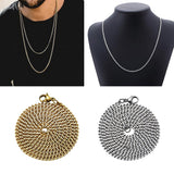 Maxbell Women Men Stainless Steel Hip Hop Cuban Curb Link Chain Necklace 60cm Gold