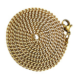 Maxbell Women Men Stainless Steel Hip Hop Cuban Curb Link Chain Necklace 60cm Gold