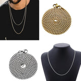 Maxbell Women Men Stainless Steel Hip Hop Cuban Curb Link Chain Necklace 60cm Gold