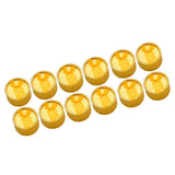 Max 12 Piece Mini Round Box Jewelry Earring Ear Studs Storage Box 5x3.5cm Yellow