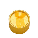 Max 12 Piece Mini Round Box Jewelry Earring Ear Studs Storage Box 5x3.5cm Yellow