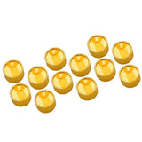 Max 12 Piece Mini Round Box Jewelry Earring Ear Studs Storage Box 5x3.5cm Yellow