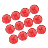 Max 12 Piece Round Box Jewelry Earring Ear Studs Weddings Birthday Gift Red