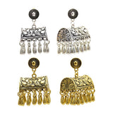 Max Fashion New Style Bohemian Tassel Ethnic Tribe Beads Dangle Earrings Gold