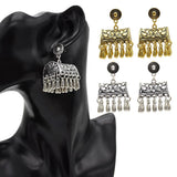 Max Fashion New Style Bohemian Tassel Ethnic Tribe Beads Dangle Earrings Gold