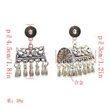 Max Fashion New Style Bohemian Tassel Ethnic Tribe Beads Dangle Earrings Gold