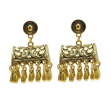 Max Fashion New Style Bohemian Tassel Ethnic Tribe Beads Dangle Earrings Gold