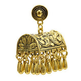 Max Fashion New Style Bohemian Tassel Ethnic Tribe Beads Dangle Earrings Gold