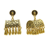 Max Fashion New Style Bohemian Tassel Ethnic Tribe Beads Dangle Earrings Gold