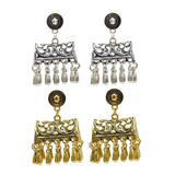 Max Fashion New Style Bohemian Tassel Ethnic Tribe Beads Dangle Earrings Gold
