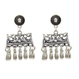 Max Fashion New Style Bohemian Tassel Ethnic Tribe Beads Dangle Earrings Silver