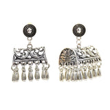 Max Fashion New Style Bohemian Tassel Ethnic Tribe Beads Dangle Earrings Silver