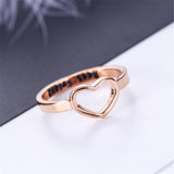 Maxbell Heart Love Best Friend Promise Ring Gift for Girls Friendship Jewelry Silver