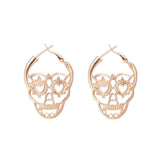 Maxbell Halloween Hiphop Punk Skull Head Skeleton Heart Pattern Party Costume Silver