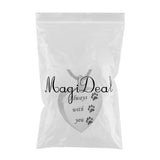 Maxbell Stainless Steel Heart Cremation Urn Ashes Necklace Always with You