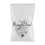 Maxbell Stainless Steel Heart Cremation Urn Ashes Necklace Forever ion My Heart