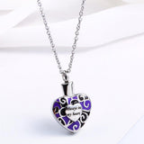Maxbell Stainless Steel "Always in my heart " Pet Ash Urn Pendant Memorial Cremation