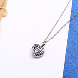 Maxbell Stainless Steel "Always in my heart " Pet Ash Urn Pendant Memorial Cremation