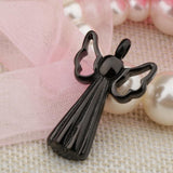 Maxbell Stainless Steel Angel Shape Pendant Memorial Perfume Ash Keepsake Black